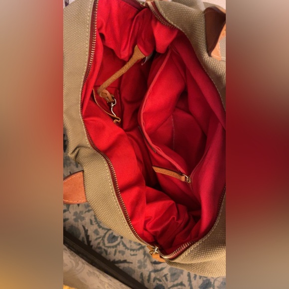 Dooney & Bourke Olive Satchel with Tan Leather Trim - Picture 8 of 8